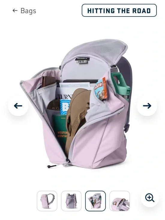 Yeti Women's Ripzip Backpack in Pink - Picture 5 of 13
